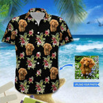 Hawaiian Aloha Shirts Dachshund Floral Custom Photo - 1