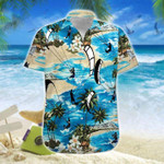 Kitesurfing - Fly High But Stay Grounded Beautiful Blue Beach Unisex Hawaiian Shirts - Beach Shorts - 1