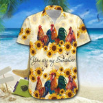 Hawaiian Aloha Shirts Roosters Youre My Sunshine - 1