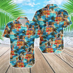 Dachshund Dog Funny Summer Vibe Tropical Hawaiian Aloha Shirts DH - 1