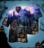 Halloween Zombie Party Grim Reaper Trick Or Treat Hawaiian Aloha Shirts DH - 1