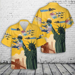 US Blue Angels  Thunderbirds 4th Of July Hawaiian Aloha Shirts or Beach Shorts - 1