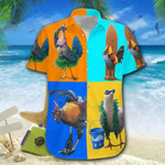 Hawaiian Aloha Shirts Chicken On The Beach - 1