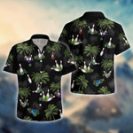 Black Bowling Coconut Unisex Hawaiian Aloha Shirts - 1