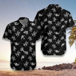 Hawaiian Aloha Shirts Polo Smoke Black And White - 1