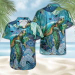 Little Turtle In The Big Ocean Aloha Hawaiian Shirts - 1