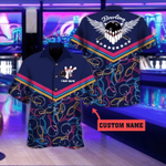 King Pins Wing Bowling Neon Unisex Hawaiian Shirts - 1