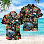 Hawaiian Aloha Shirts Jeep Flamingo In Summer - 1