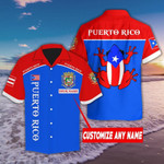 Puerto Rico Caribbean Coqui Customize Name Hawaiian Aloha Shirts KV - 1