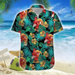 Hawaiian Aloha Shirts Rooster Tropical - 1