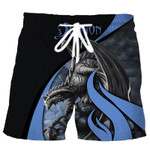 Dragon blue Beach Shorts KV - 1