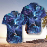 Blue Dragon in the Universe Hawaiian Aloha Shirts H - 1