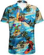 Horror Character Funny Halloween Suffering Beach Hawaiian Aloha Shirts KV - 1