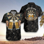 Darts And Beer Thats Why Im Here Hawaiian Aloha Shirts DH - 1