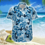 Hawaiian Aloha Shirts Water Polo Tropical Hibiscus - 1