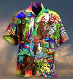 Hawaiian Aloha Shirts Bigfoot Unicorn Hippie Souls - 1