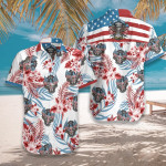Proud Veterans American Military Hawaiian Shirts H - 1