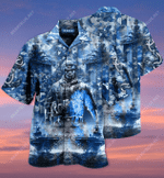 Soldier Veteran Navy camo Hawaiian Aloha Shirts V - 1