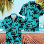 Hawaiian Aloha Shirts - Beach Shorts Jeep Palm Tree Seamless - 1