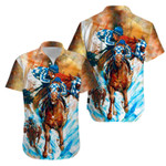 Secretariat Horse Racing Art Hawaiian Aloha Shirts KV - 1