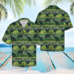 Dinosaur Rawr Green Unisex Hawaiian Shirts - 1