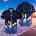 Hawaiian Aloha Shirts Bowling Glowing Neon 260421L - 1