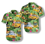 Hawaiian Aloha Shirts School Buses Tropical - 1