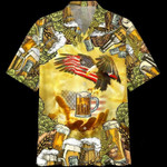 Hawaiian Aloha Shirts Eagles And Beer - 1