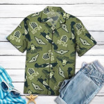 Military WW2 US-24 Airwing US Air Force Olive Unisex Hawaiian Shirts - 1