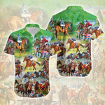 The Horse Race Is Beautiful Picture Hawaiian Shirts Dh - 1