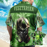 Dope Vegetarian Skull Smoke Weed For Life Hawaiian Aloha Shirts KV - 1