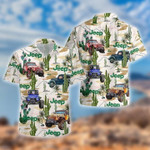 Hawaiian Aloha Shirts Jeep Cactus Desert - 1