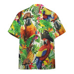 Parrot Pirate Tropical Hawaiian Aloha Shirts L - 1