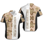 Hawaiian Aloha Shirts US Coast Guard Military Camouflage Background Custom Name - 1