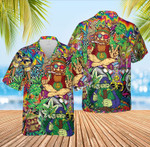 Colorful Hippie Weed Old Man Be Groovy Unisex Hawaiian Shirts - 1