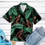 Sneaky Bigfoot Tropical Summer Hawaiian Aloha Shirts DH - 1