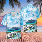 US Cruise Ship Grand Turk in the Beach Aloha Hawaiian Shirts - 1