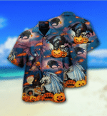 Halloween Cosmos Dragon Angry Evil Pumkin Hawaiian Aloha Shirts DH - 1