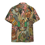 Hawaiian Aloha Shirts Tiki Head Awesome - 1