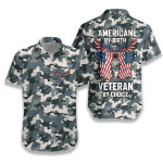 Hawaiian Aloha Shirts Camo American By Birth Veteran By Choice - 1