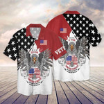 Happy July 4th Cool US Veteran Unisex Hawaiian Aloha Shirts - 1