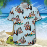 Hawaiian Aloha Shirts Chicken Surfing - 1
