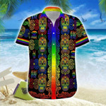 Hawaiian Aloha Shirts LGBT Sugar Skull Love - 1