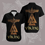Amazing Viking Golden Pattern Hawaiian Aloha Shirts Dh - 1