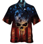 Hawaiian Aloha Shirts US Patriot Skull - 1