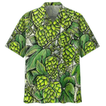 Beer Garden Green Unisex Hawaiian Shirts - 1