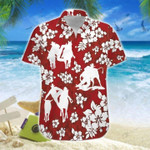 Red Steer Wrestling Unisex Hawaiian Shirts - 1