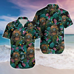Hawaiian Aloha Shirts Scuba Diving Skull Tropical - 1