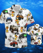 Hawaiian Aloha Shirts Ocean Jeep Duck - 1