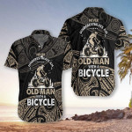 Never Underestimate An Old Men With A Bicycle Hawaiian Shirt H - 1